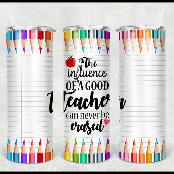 Made2order 20oz teacher appreciation straight tumbler - Picture 1 of 1